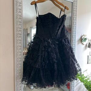 Betsey Johnson black lace dress